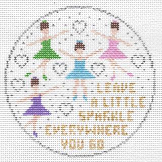 Little Sparkle Round Canvas by Doolittle Stitchery (thumbnail)