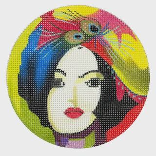 Painted Lady 4" Round by Colors of Praise Art Studio (thumbnail)