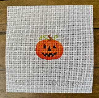 Jack-o-Lantern SnowGlobe Kit by Kate Dickerson Needlepoint Collections (thumbnail)
