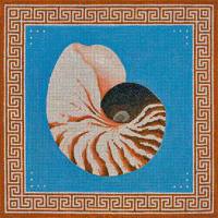 Nautilus Shell With Oriental Border by JP Needlepoint (thumbnail)