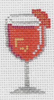 Bag Charm - Aperol Spritz by M F Needlepoint (thumbnail)