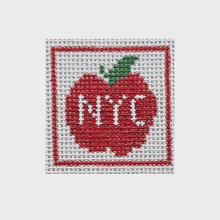 NYC Apple Mini Canvas by The Curious Cowgirl (thumbnail)