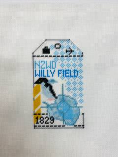 Retro Travel Tag · Antarctica by Hedgehog Needlepoint (thumbnail)