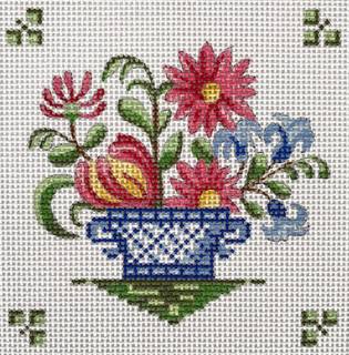 Plum Stitchery TSG50-P Faience 4 Coaster by Plum Designs (thumbnail)