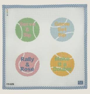 Game Set Coaster by Maura Nolan Designs (thumbnail)