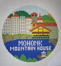 Mohonk MTN Round Canvas by Doolittle Stitchery (thumbnail)
