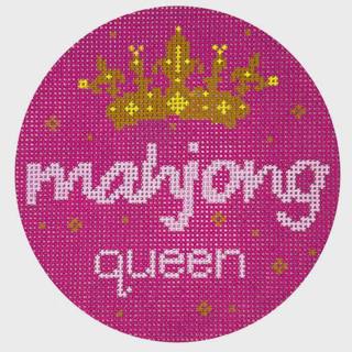 Mahjong Queen Round by Atlantic Blue Canvas (thumbnail)
