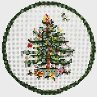 Transferware Christmas Plate by The Gingham Stitchery (thumbnail)