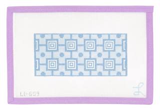 Blue Geometric Eyeglass Case by Lycette Designs (thumbnail)