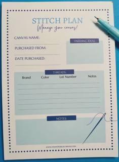 Stitch Plan Notepad by Atlantic Blue Canvas (thumbnail)