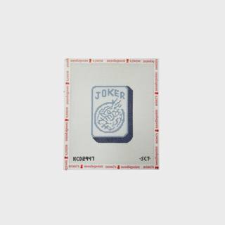 Blue and White Mahjong Joker Tile by KCN Designers (thumbnail)