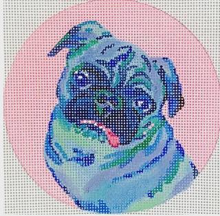 Megan Carn PUG by Kate Dickerson Needlepoint Collections (thumbnail)
