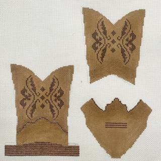 Traditional Brown Cowboy Boot 3D by Janice Holden Designs (thumbnail)