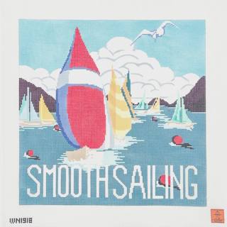 Smooth Sailing Pillow by Wheelhaus Needlepoint (thumbnail)