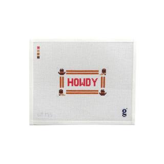 Howdy Mini Sign Canvas by Goodpoint Needlepoint (thumbnail)