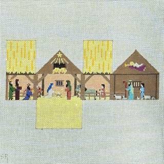 Susan Roberts Needlepoint Nativity Mini House Needlepoint Canvas by Susan Roberts Needlepoint (thumbnail)