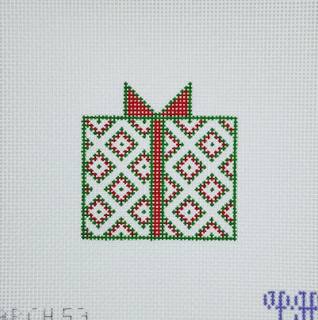 Gift Box - Green & Red by melissa loves needlepoint (thumbnail)