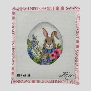 Hare in Easter Garden by Colonial Needle Company (thumbnail)