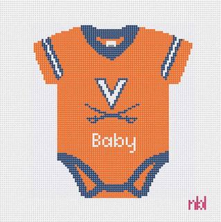 Needlepoint by Laura Virginia Baby Onesie Needlepoint Canvas by Needlepoint by Laura (thumbnail)