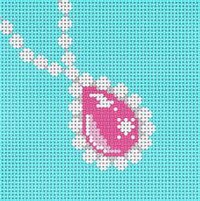Pink Stone Necklace Insert by Meredith Collection (thumbnail)