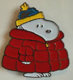 PEANUTS Snoopy Red Puffer Coat Needleminder by Officially Needlepoint (thumbnail)