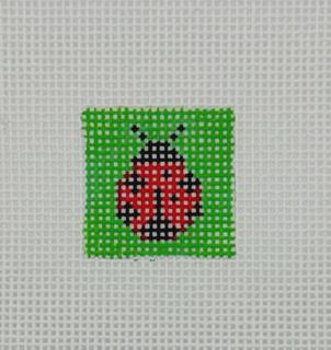 Ladybug 1 Inch Square Canvas by Blue Waters Needlepoint (thumbnail)