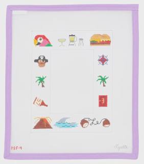 Jimmy Buffett Frame - 4" x 6" by Julia’s Needleworks (thumbnail)
