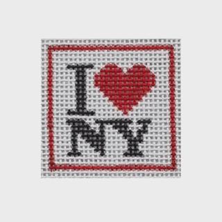 I Love NY Mini Canvas by The Curious Cowgirl (thumbnail)