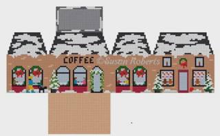 Coffee Shop mini house by Liz Goodrick-Dillon (Tapestry Tent, via Susan Roberts) (thumbnail)