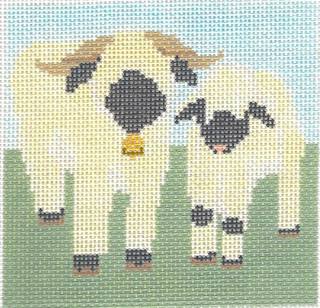 Mom and Baby Sheep by Saturnalia Stitching (thumbnail)