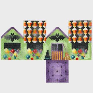 NTG TS404 Halloween/Bats Mini Cottage by Two Sisters Needlepoint (thumbnail)