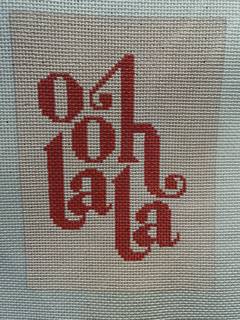 Oh La La PInk by Stitch Style Needlepoint (thumbnail)