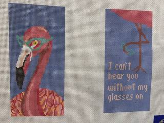 Eyeglass - I Can't Hear You..... by Anne Fisher Needlepoint (thumbnail)