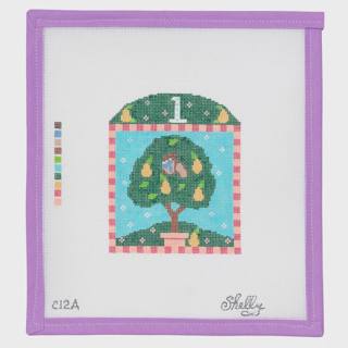 1 Partridge in a Pear Tree by CBK Needlepoint (thumbnail)