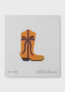 Designer Boot - Orange by Kate Dickerson Needlepoint Collections (thumbnail)