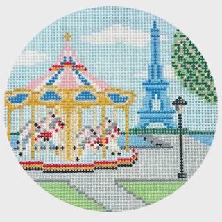 Parisian Day Carousel Play Round by Morgan Julia Designs (thumbnail)