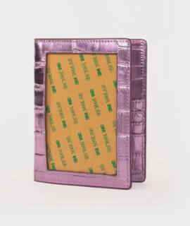 Self Finishing Passport Cover-Croc Mauve by Rachel Barri Designs (thumbnail)