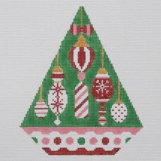 Shelly Tribbey Designs TR16 Crimson Ornaments Triangle Christmas Ornaments by Shelly Tribbey Designs (thumbnail)