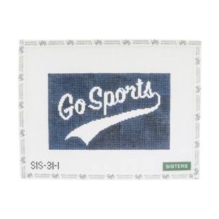 Go Sports - Navy by Sisters Needlepoint (thumbnail)