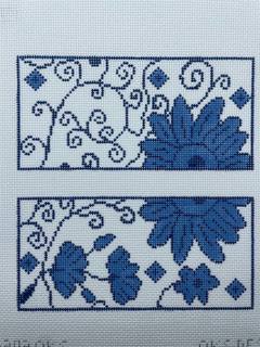 Blue Floral Eyeglass Case by Blue Waters Needlepoint (thumbnail)