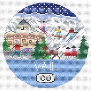 Vail, CO Round - Trunk Show by Doolittle Stitchery (thumbnail)