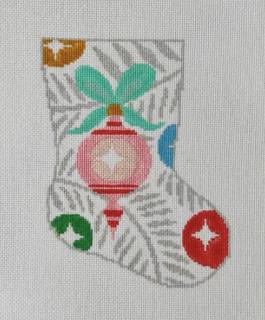 Deck the Halls Ornament Sized Bauble Stocking Canvas by KCN Designers (thumbnail)
