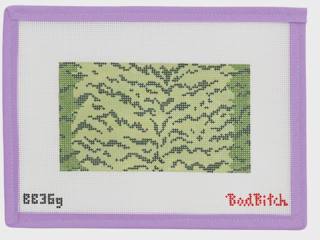 Green Tiger Small Rectangle by Bad Bitch Needlepoint (thumbnail)