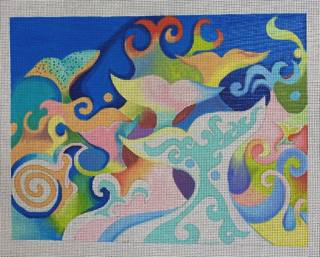 whale dance by Brenda Stofft Designs (thumbnail)