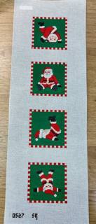 Tumbling Santa Coasters by Susan Roberts Needlepoint (thumbnail)