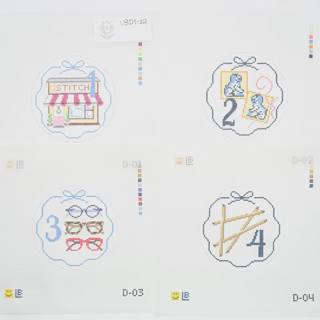 Twelve Days of Needlepoint Set by Lauren Bloch Designs (thumbnail)