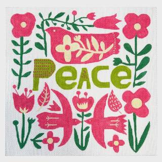 Peace with Doves & Flowers - Carolyn Gavin by Kate Dickerson Needlepoint Collections (thumbnail)