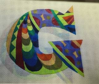 Designer Inspired Initials Letter G by Gone Stitching (thumbnail)