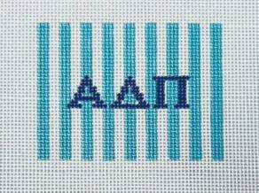 Stripe luggage tag insert-Alpha Delta Pi 1901-ADP by Kangaroo Paw Designs (thumbnail)