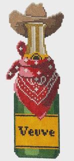 CLV004-CB Champagne Bottle-Cowboy Champagne by C'ate La Vie (thumbnail)